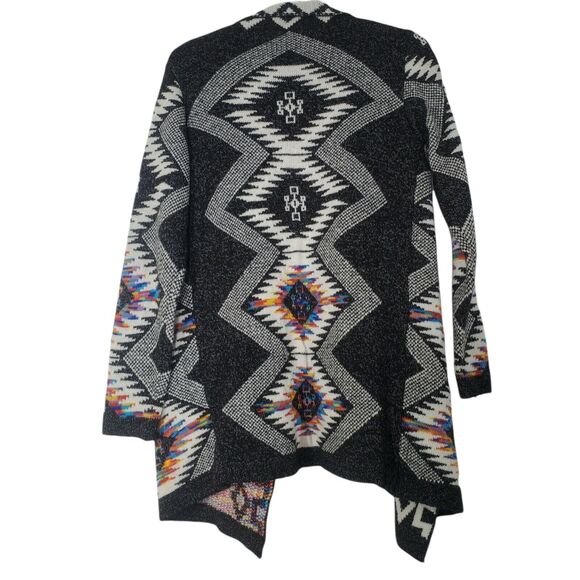Estudio Moda Womens Cardigan Open Front Sweater Small Aztec Southwest Spanish - Picture 4 of 8